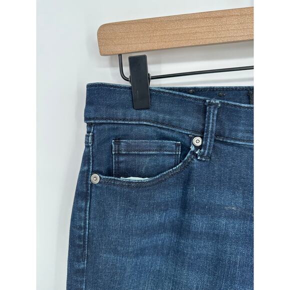 Banana Republic Blue Skinny Jeans Mid Rise Dark Blue Wash Stretch Casual 28 - Picture 6 of 11